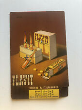 Cartolina Pubblicitaria Flavit Vitamina ItalFarmaco Tubetto c13