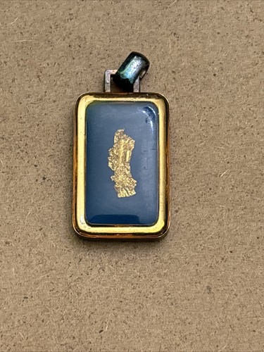 Ciondolo con foglia oro 18kt - ciondolo,