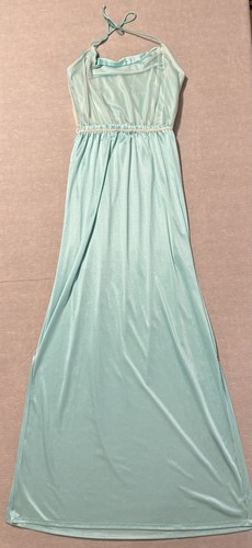 Maxi abito vintage y2k aqua - maxi,