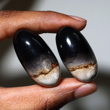 Set Shiva in agata fossile con