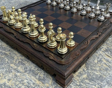 Set scacchiera vintage pezzi