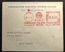 STORIA POSTALE FEDERAZIONE ITALIANA GIUCO CALCIO - ANNO 1949