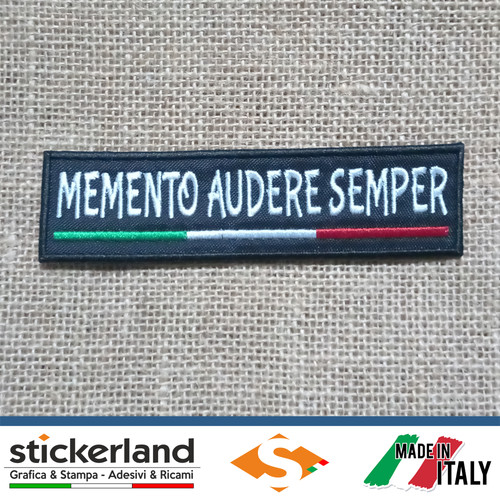 Toppa patch ricamata memento - ricamata,