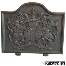 2° SCELTA* 55x45h x 2cm Lastra in ghisa decorata per camino e termo camini