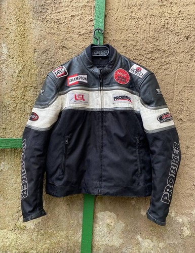 Giacca pelle probiker - giacca,
