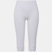 Jadea. - Leggings Donna Modello Capri in Pizzo 4319