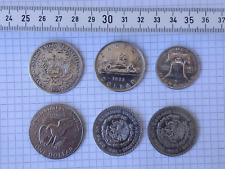 6 Monete argento USA, Canada, Messico, Venezuela dal 1924 al 1972