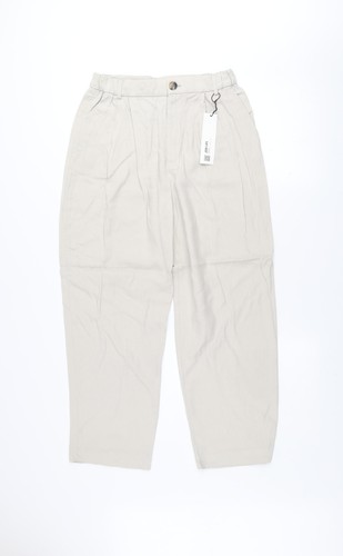 Zara pantalone donna beige - zara,