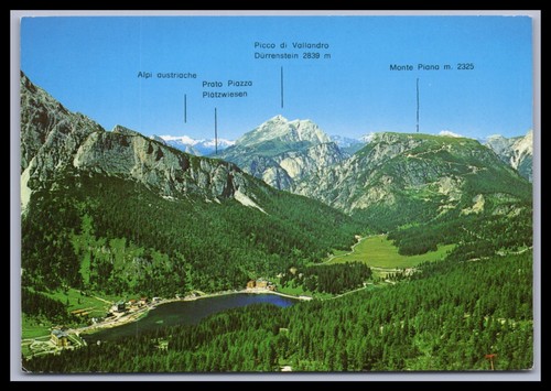 Cartolina dolomiti lago di - lago,