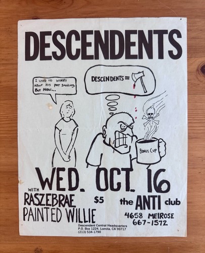 Volantino descendents 1985 - descendents,