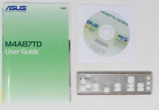 ASUS M4A87TD - SET manuale ATX IO Shield pannello slot driver CD (#16932)