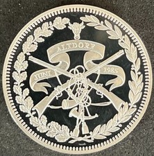SVIZZERA 50 FRANCHI PROOF 1985, ARGENTO F.D.C. ,FESTIVAL DEL TIRO DI ALTDORF.