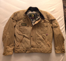 Belstaff Evolution Mojave Waxed Padded Jacket Men Cotton khaki XL Malenotti