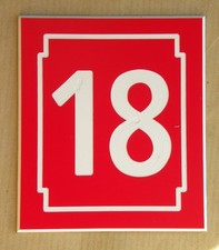 Placca etichetta numero - placca, o