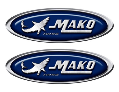 Mako boat oval stickers - mako,