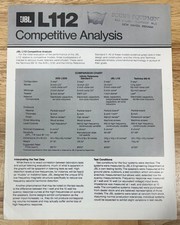 JBL L112 Analisi Competitiva -