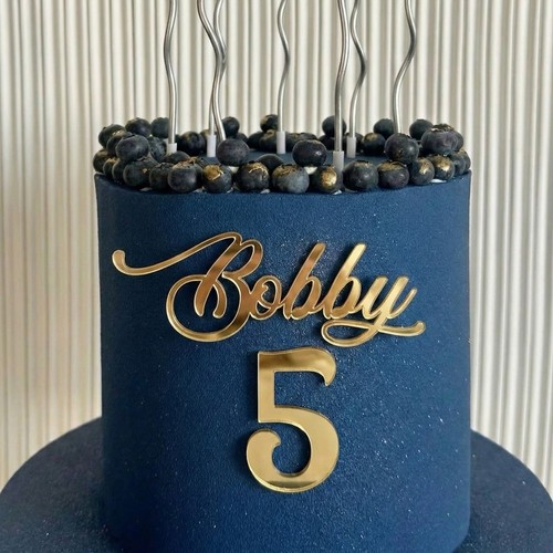 Charm torta numero nome - torta,