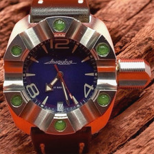 Orologio Vintage Vostok Automatico Anfibio Sovietico Russo Uomo Cinturino Polso Raro Vecchio