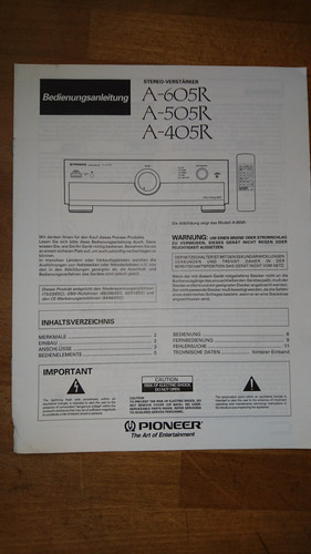 Pioneer 605r 505r - /, /