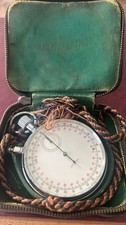 Pocket Watch Lemania Cronometre Split Double (Rattrappante) Oversize Vintage NOS
