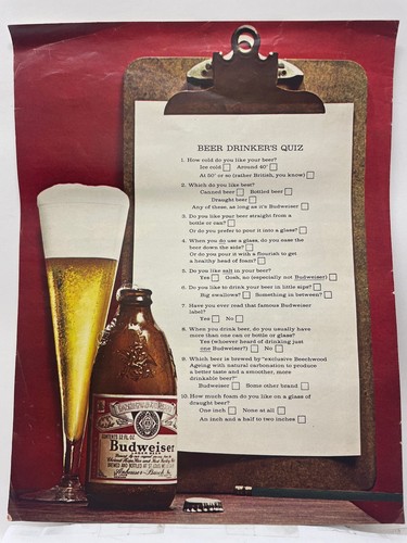 Budweiser 1965 pubblicità - 1965, da