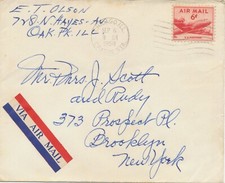 Usa 1962 aereo posta aerea - 6, c