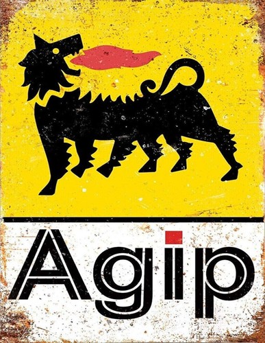 Agip insegna retro - agip,,