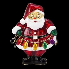 Spilla Festiva Babbo Natale