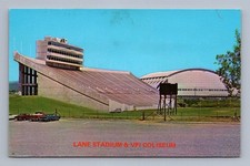 Cartolina d'epoca Virginia BLACKSBURG Lane Stadium Vpi Colosseo 1974