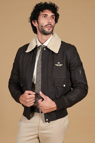 Giacca pelle testa moro - giacca,