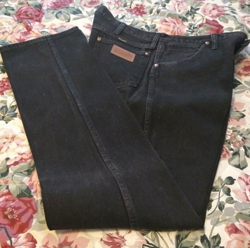 Jeans denim nero wrangler made - jeans,