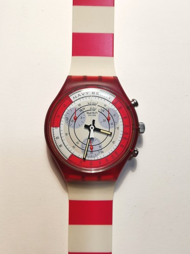 Swatch chrono navy berry - chrono,