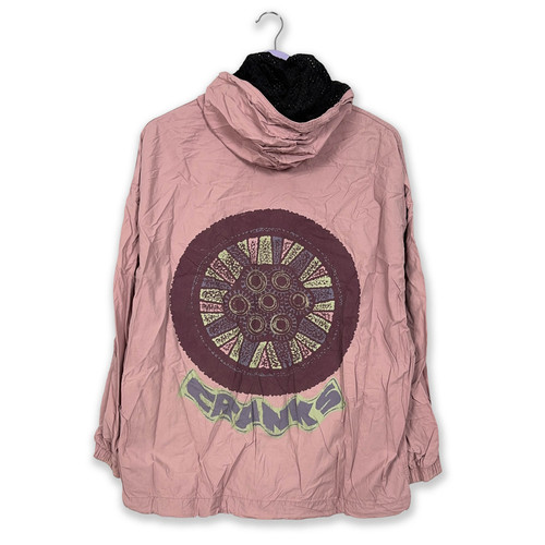 Giacca vento vintage rosa - a,
