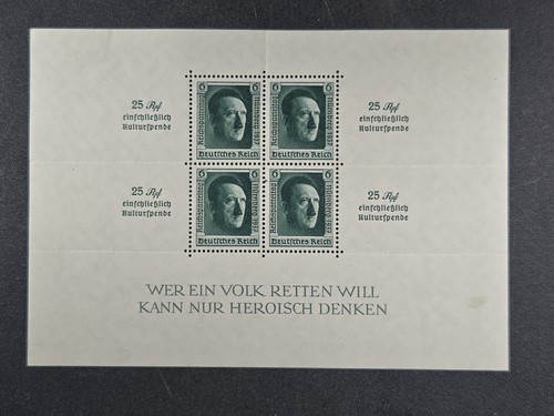1937 germania foglio ricordo - foglio,
