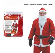COSTUME BABBO NATALE ADULTO UOMO TG UNICA NATALE SANTA CLAUS VESTITO NATALIZIO