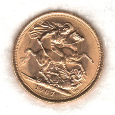 STERLINA D'ORO  regina  ELISABETTA II° - 1967 - fiocchetto - FDC ribassata