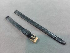 CINTURINO 8 mm NERO VERA PELLE STAMPA COCCO rif.B8