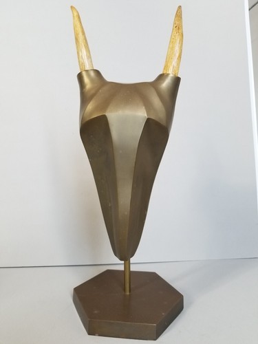 Scultura testa antilope - testa,