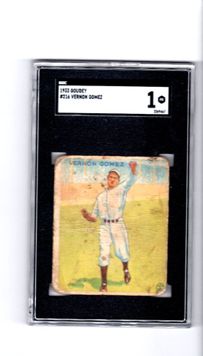 1933 goudey vernon lefty gomez - goudey,