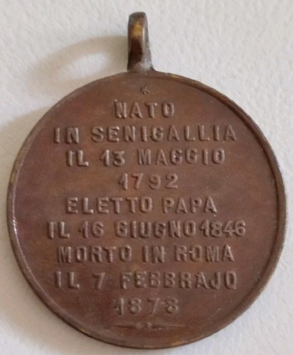 Medaglia votiva chiesa - pio, ix