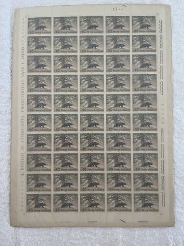 Foglio intero francobolli - foglio, 50