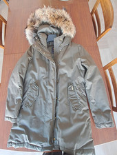 Piumino Donna Woolrich Parka Verde Militare Taglia L NUOVO SENZA CATELLINO