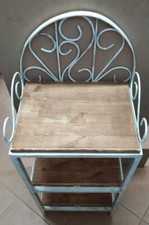 SCAFFALE ETAGERE SHABBY IN FERRO BATTUTO RUSTICO COUNTRY ARTE POVERA