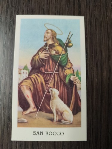 San rocco holy card - holy,