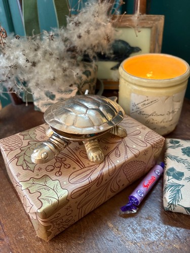 Decorative brass tortoise - brass,