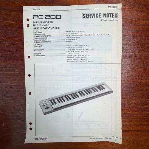 Vintage roland 200 midi - vintage,