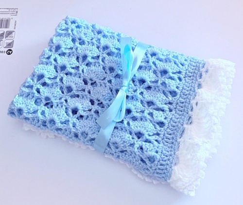 Baby boy reborn doll shawl - boy,