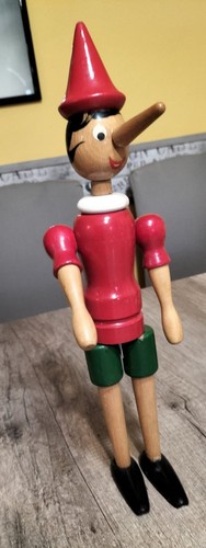 Vecchio pinocchio legno - vecchio, in