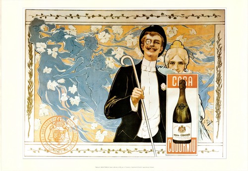 Cartel con ilustración - de, "