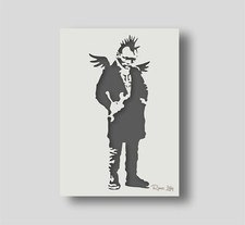 Stencil Angelo Punk Banksy